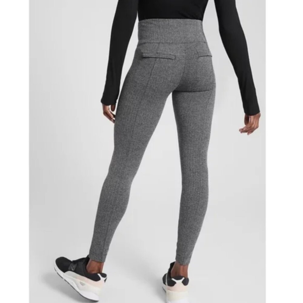NWOT Athleta Delancey Moto Tights - Herringbone